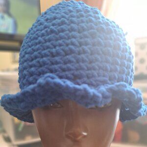 Royal Blue Handmade Hat One Size Fits All
